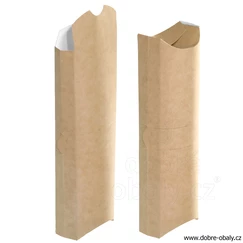 Papírová kapsa na bagetu / wrap PŘÍRODNÍ