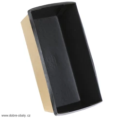 Papírová krabička KRAFT / BLACK 500 ml 