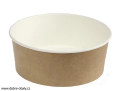 Papírová miska kulatá GREEN LEAF 1300 ml  přírodní 