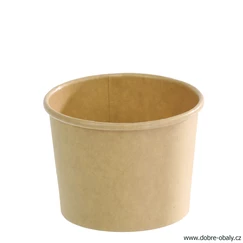 Papírová miska na ZMRZLINU 125 ml PŘÍRODNÍ