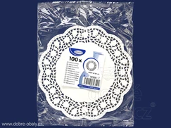 Papírové krajky cukrářské kulaté  průměr 20cm W, 100ks