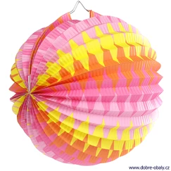 Papírový lampion kulatý 25cm KÁRO 885325