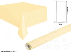 Papírový ubrus    8 m x 1,20m KRÉMOVÝ - role
