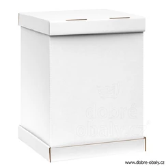 Pevná cukrářská krabice na patrové dorty 37 x 37 x 50 cm