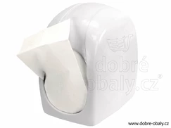 Plastový zásobník ubrousků 17x17cm, bílý