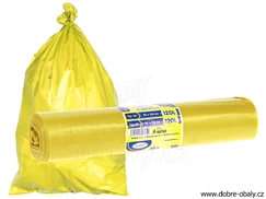 Pytel 70x110cm 50y žlutý 25ks/role