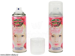 Smývatelný lak na vlasy 125 ml se STŘÍBRNÝMI glittry