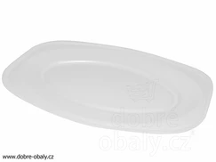 Termo podnos VELKÝ oválný bílý XPS