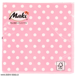 Ubrousky 33x33cm 3-vrstvé MAKI C 0383 07, 20 ks