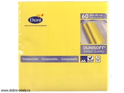 Ubrousky Dunisoft 40x40 cm YELLOW, 60ks