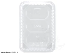 Vanička hranatá průhledná 1000 ml PP 77510