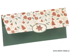 Vánoční obálka na dárkovou poukázku 88-053