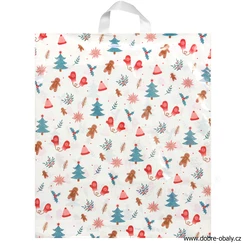 Vánoční taška EXTRA pevná s uchem vzor 8