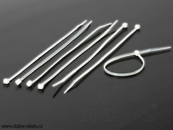 Vázací pásky 3,6 x 203 mm přírodní 100 ks