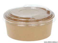 Víčko rPET pro pap misku Ø150mm 500, 750, 1000 ml čiré, 50 ks 