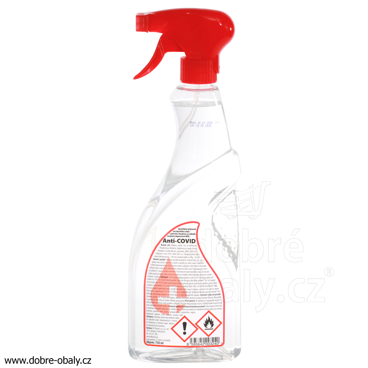 ANTI-COVID Dezinfekce spray 0,75 l