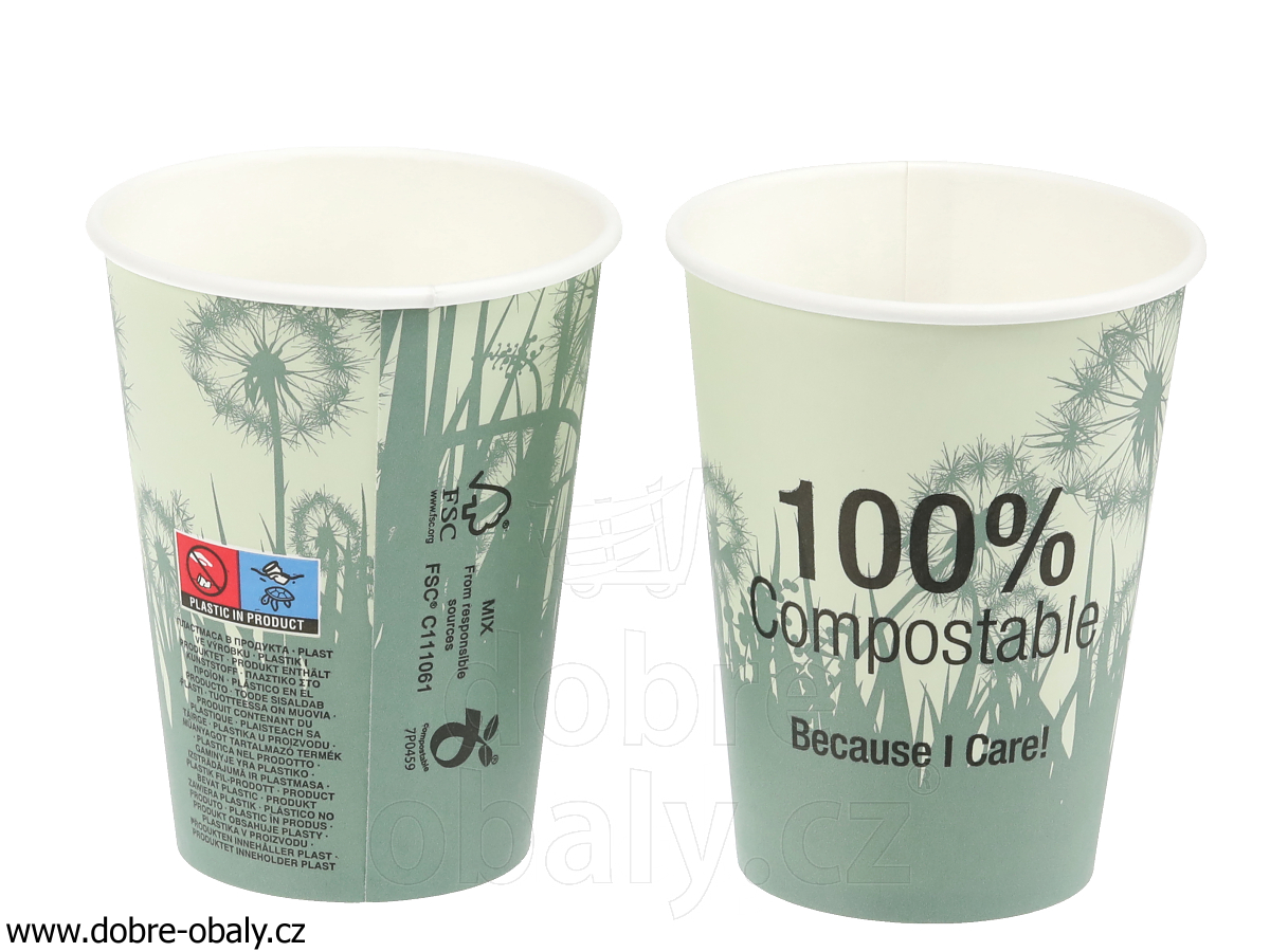 Biologicky rozložitelný papírový kelímek 360 ml (0,3 l)
