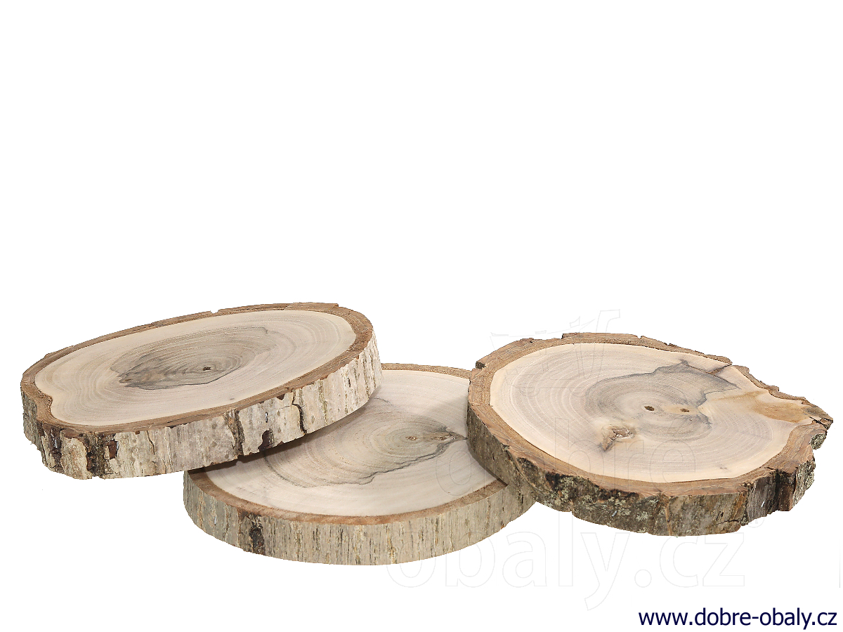 Dekorační dřevěný plátek 18-20 cm
