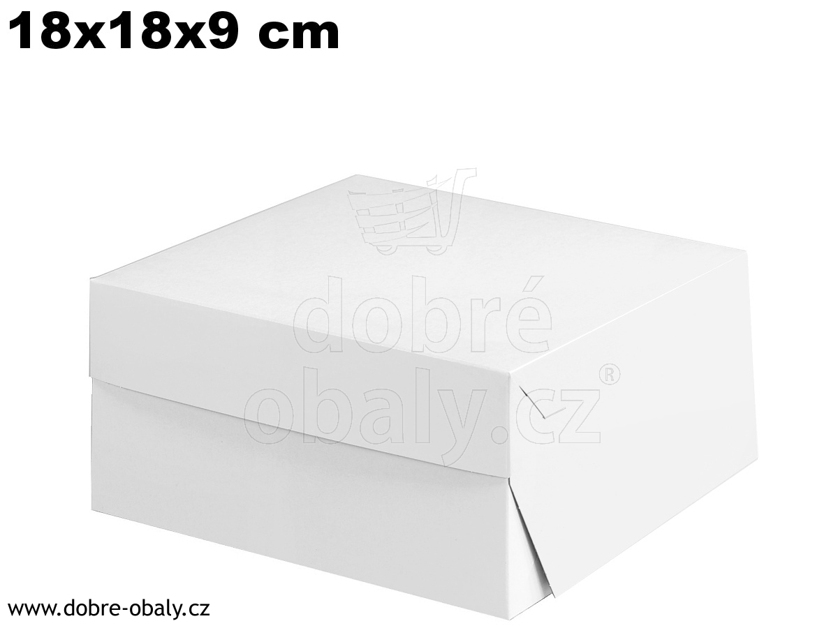 Dortová krabice  18x18x9 cm
