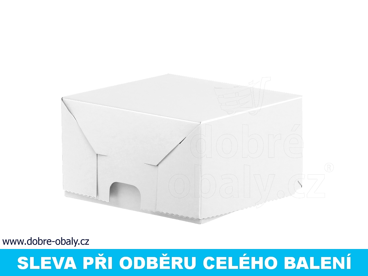 Dortová krabička extra pevná 15 x 15 x 8,5 cm, výhodné balení