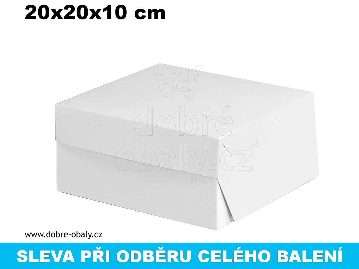 Dortové krabice  20x20x10 cm, výhodné balení
