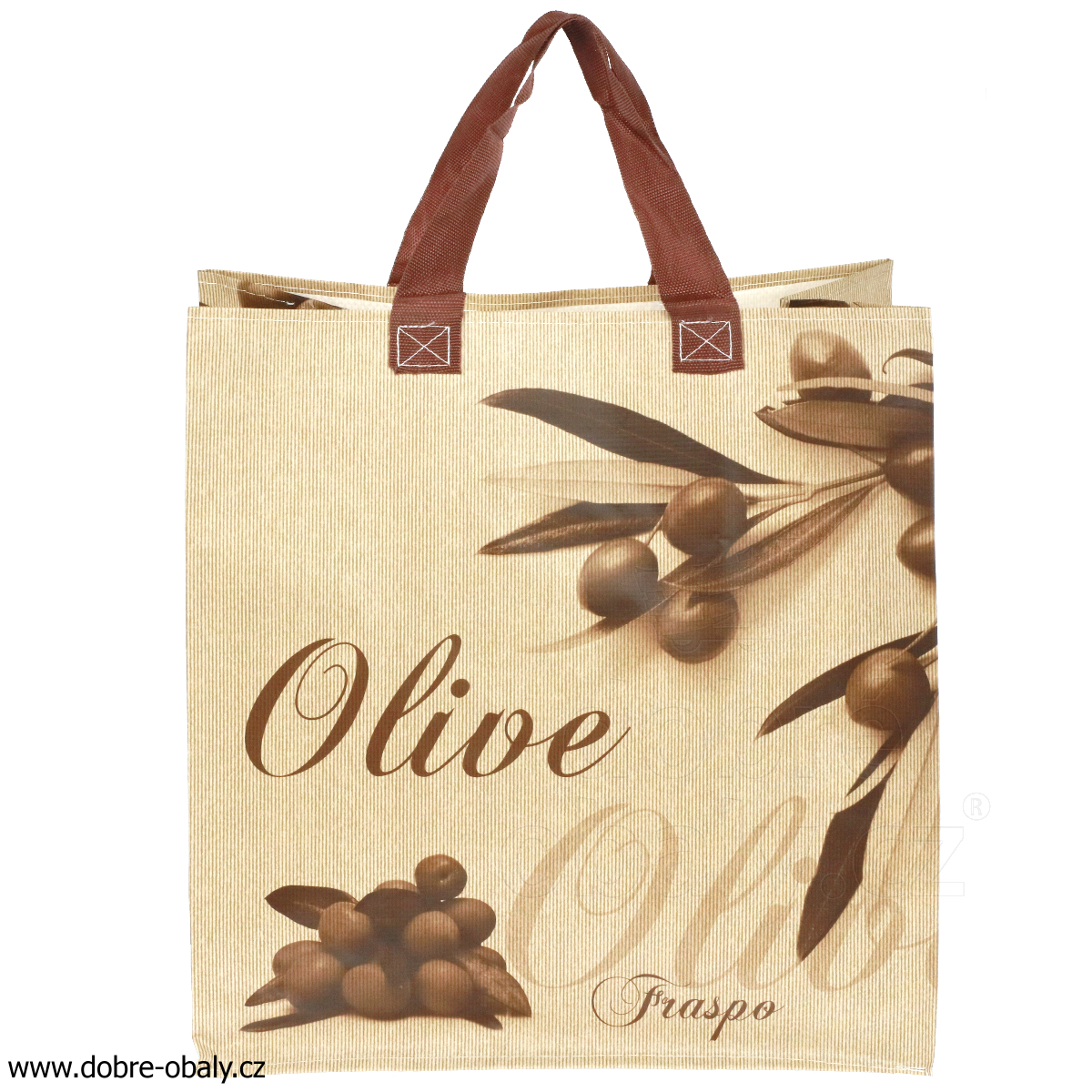 Ekologická taška na opakované použití NATURAL hnědá olivy