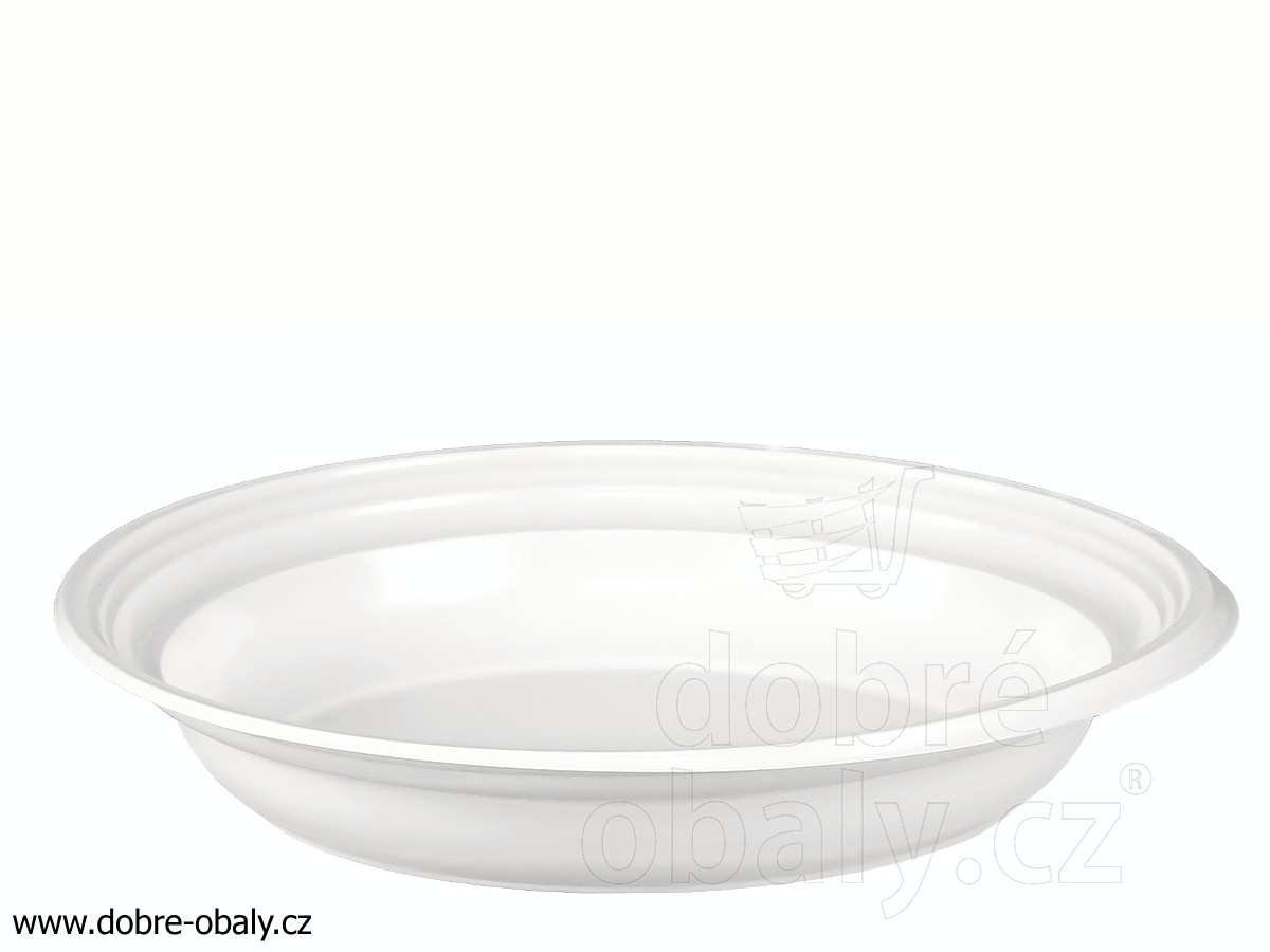 Hluboké talíře plastové bílé 205 mm PS