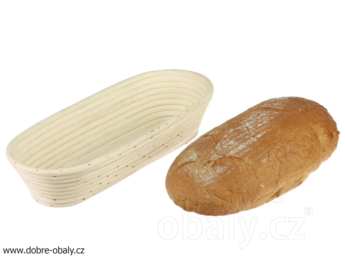 Košík na kynutí chleba oválný 32x12 cm - 1,25 kg