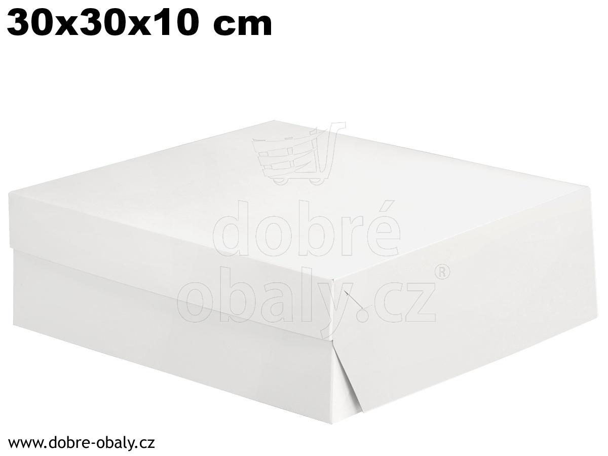 Krabice na dorty 30x30x10 cm
