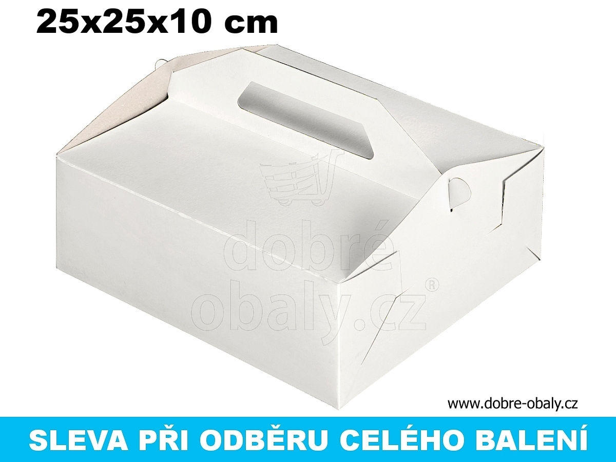 Krabičky na cukroví 25x25x10cm D-pevné, výhodné balení