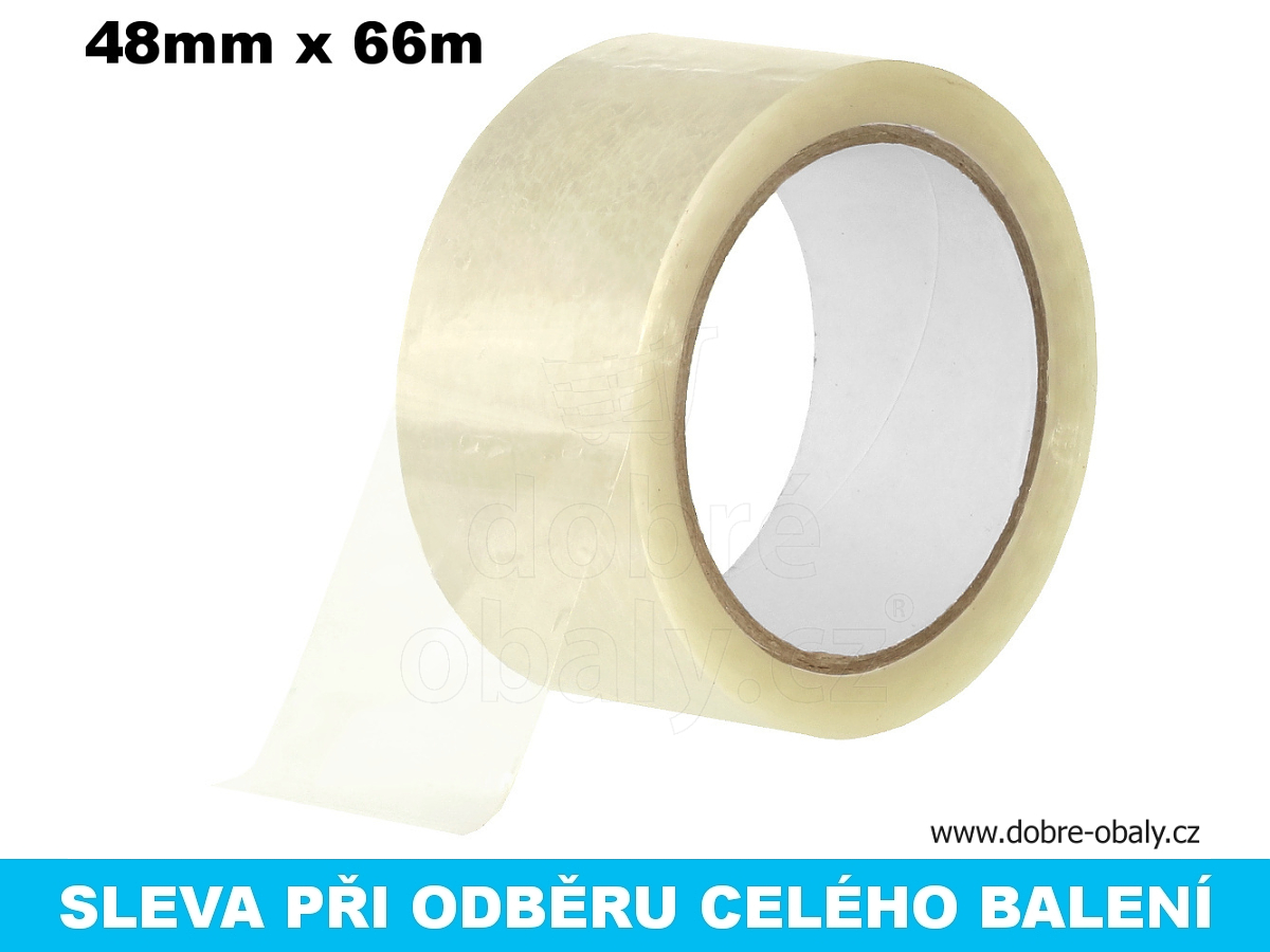 Lepicí páska 48 mm x 66 m ČIRÁ, výhodné balení