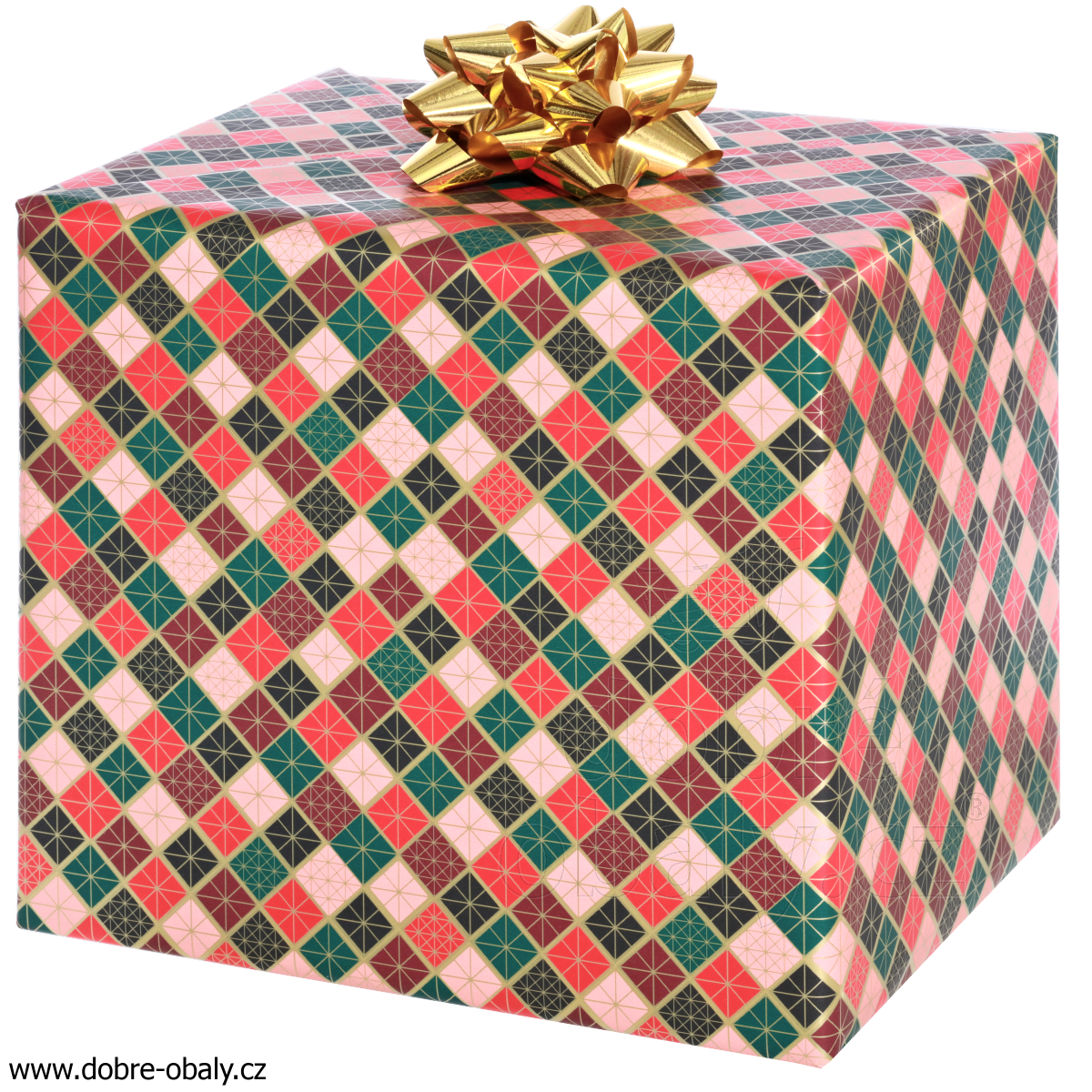 Luxusní vánoční balicí papír Christmas BOHO 2116