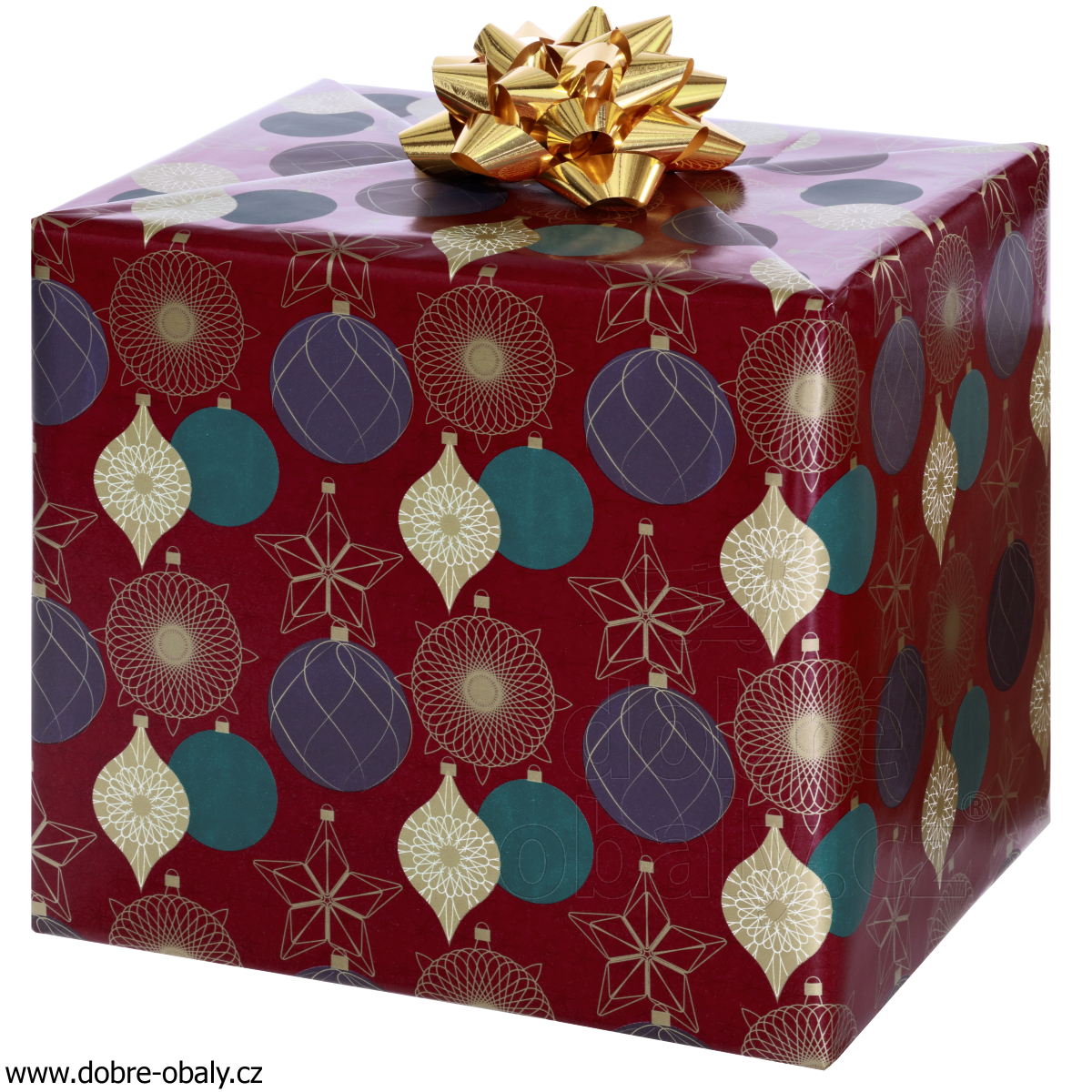 Luxusní vánoční balicí papír Christmas BOHO 2119