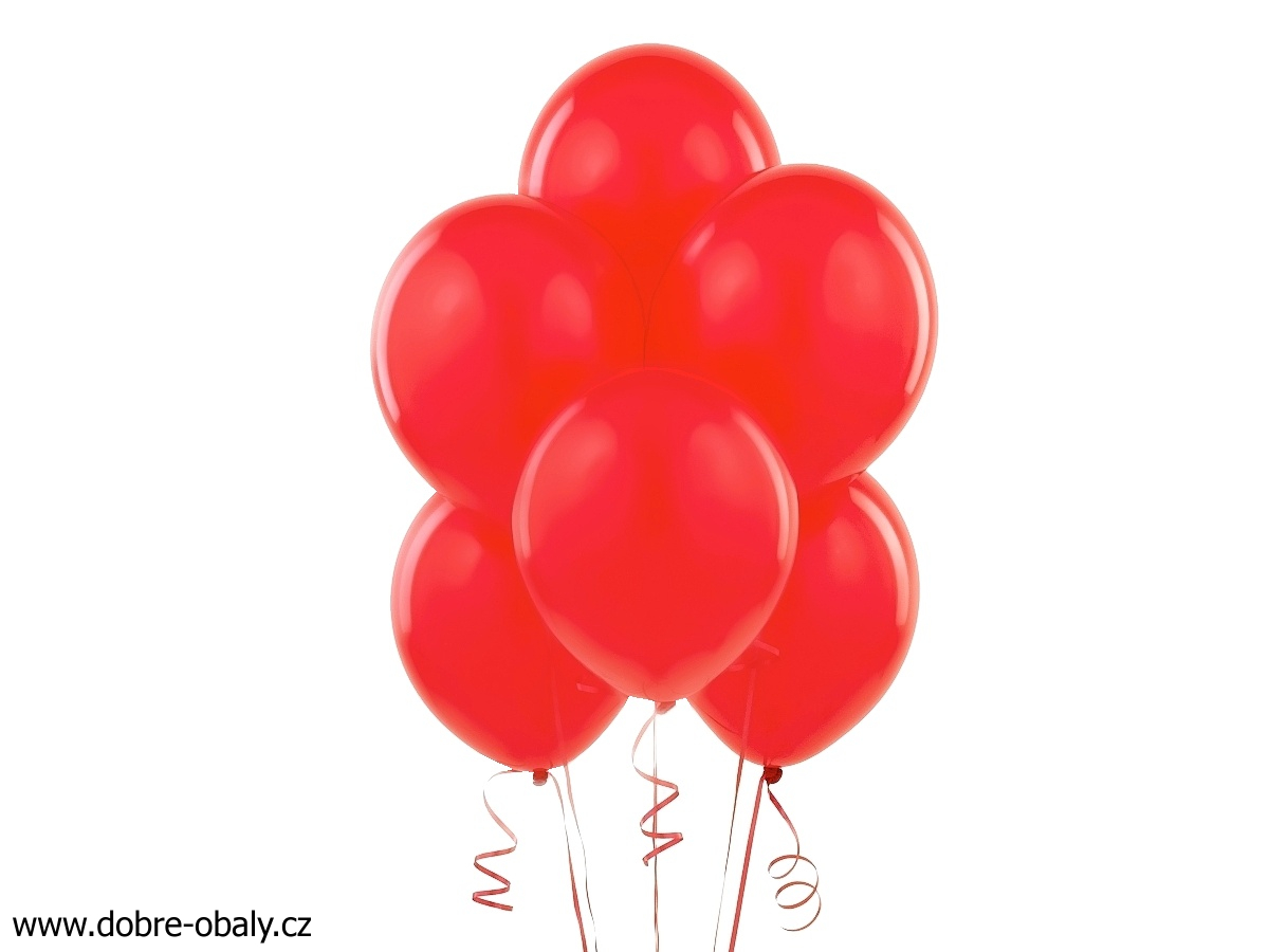 Nafukovací balónky ČERVENÉ, 100ks