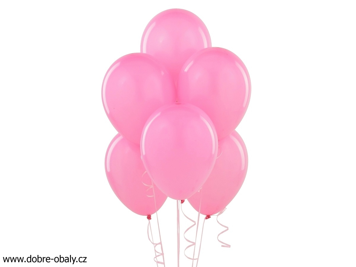 Nafukovací balónky RŮŽOVÉ, 100ks