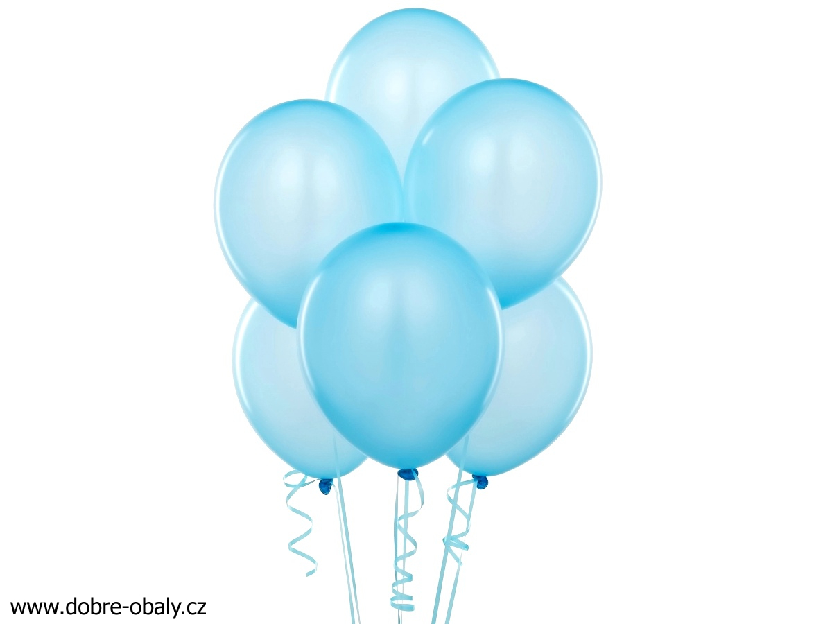 Nafukovací balónky SVĚTLE MODRÉ, 100ks