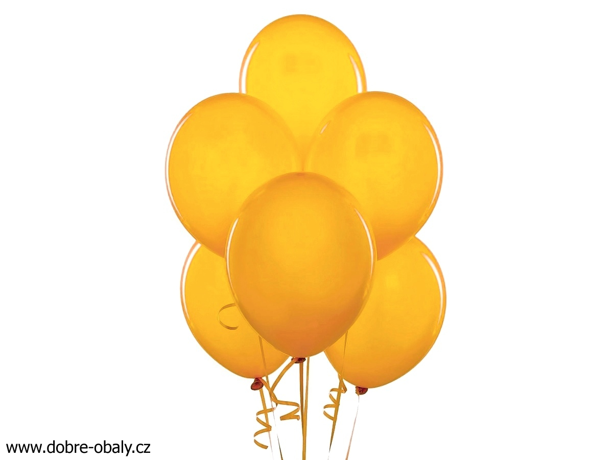 Nafukovací balónky ZLATÉ, 100ks