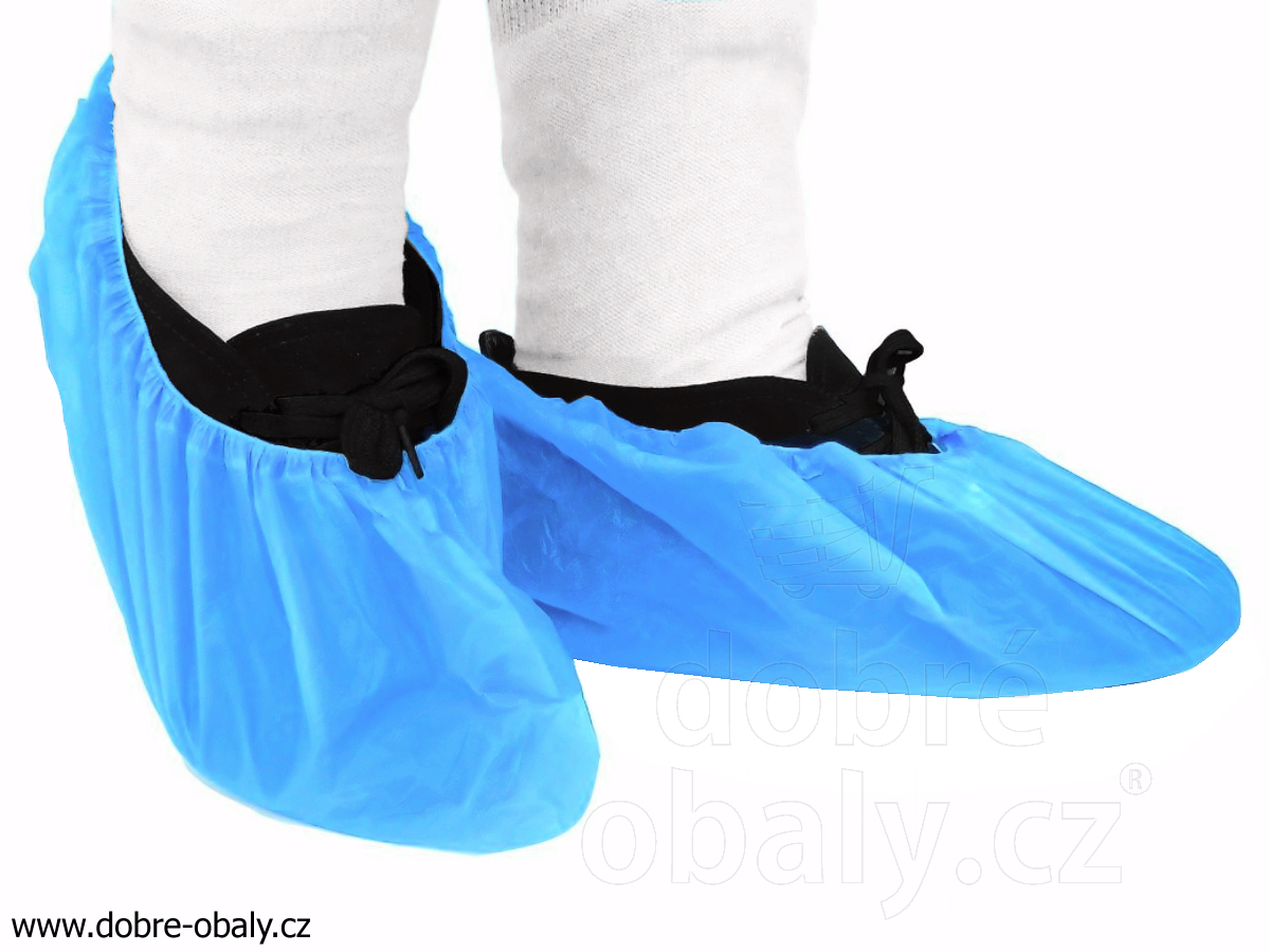 Návleky na boty jednorázové modré HACCP, 100ks