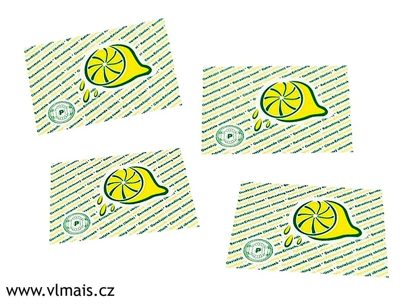 Osvěžující citronové ubrousky, 250ks