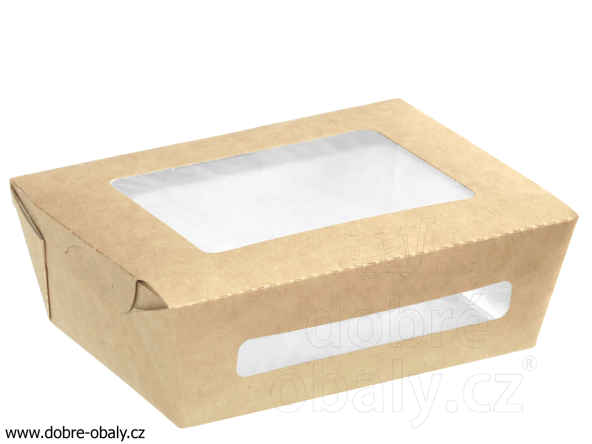 Papírová krabička s průhledným okénkem 1000 ml