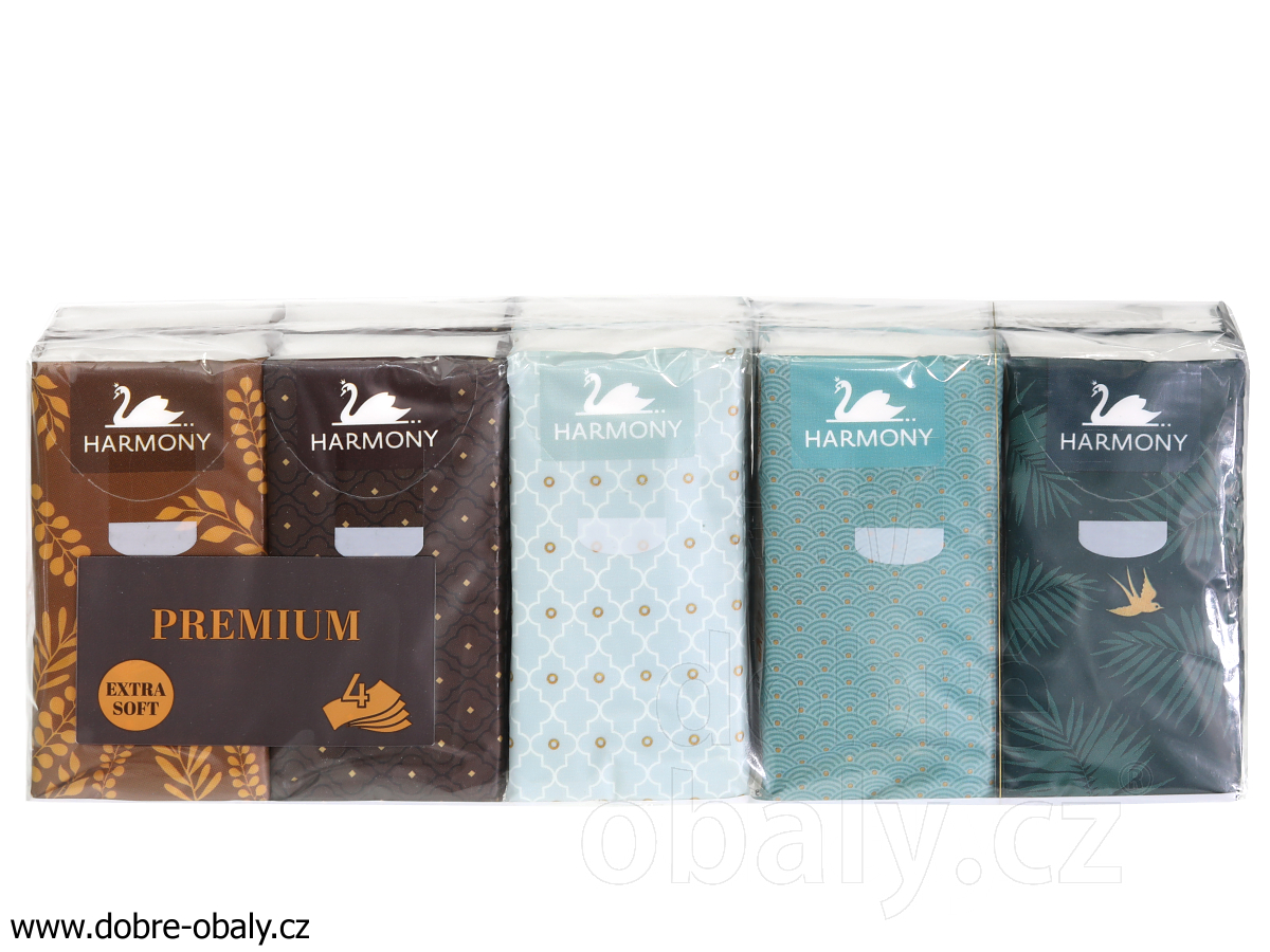 Papírové kapesníčky Premium Extra Soft 4-vrstvé, 10x10ks