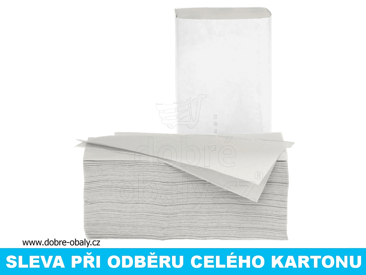 Papírové ručníky ZZ ECONOMY 1-vrstvé ŠEDÉ, karton