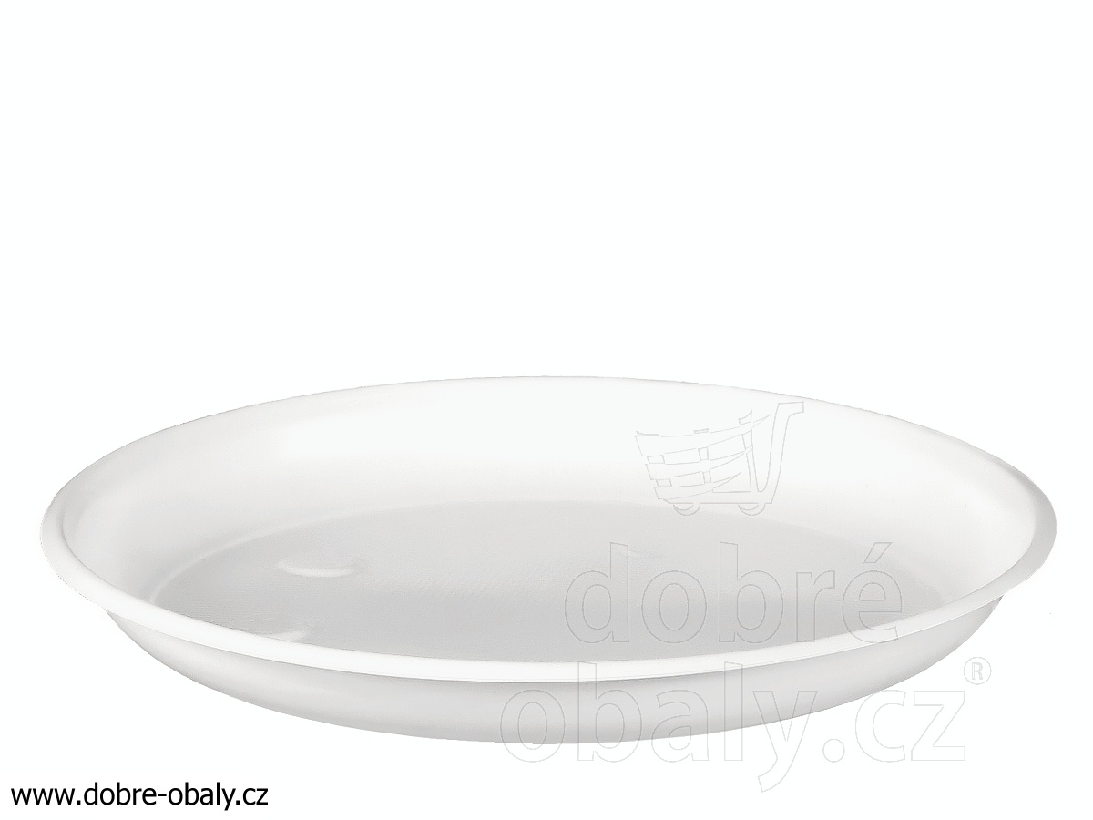 Plastové talíře mělké bílé 200 mm PS