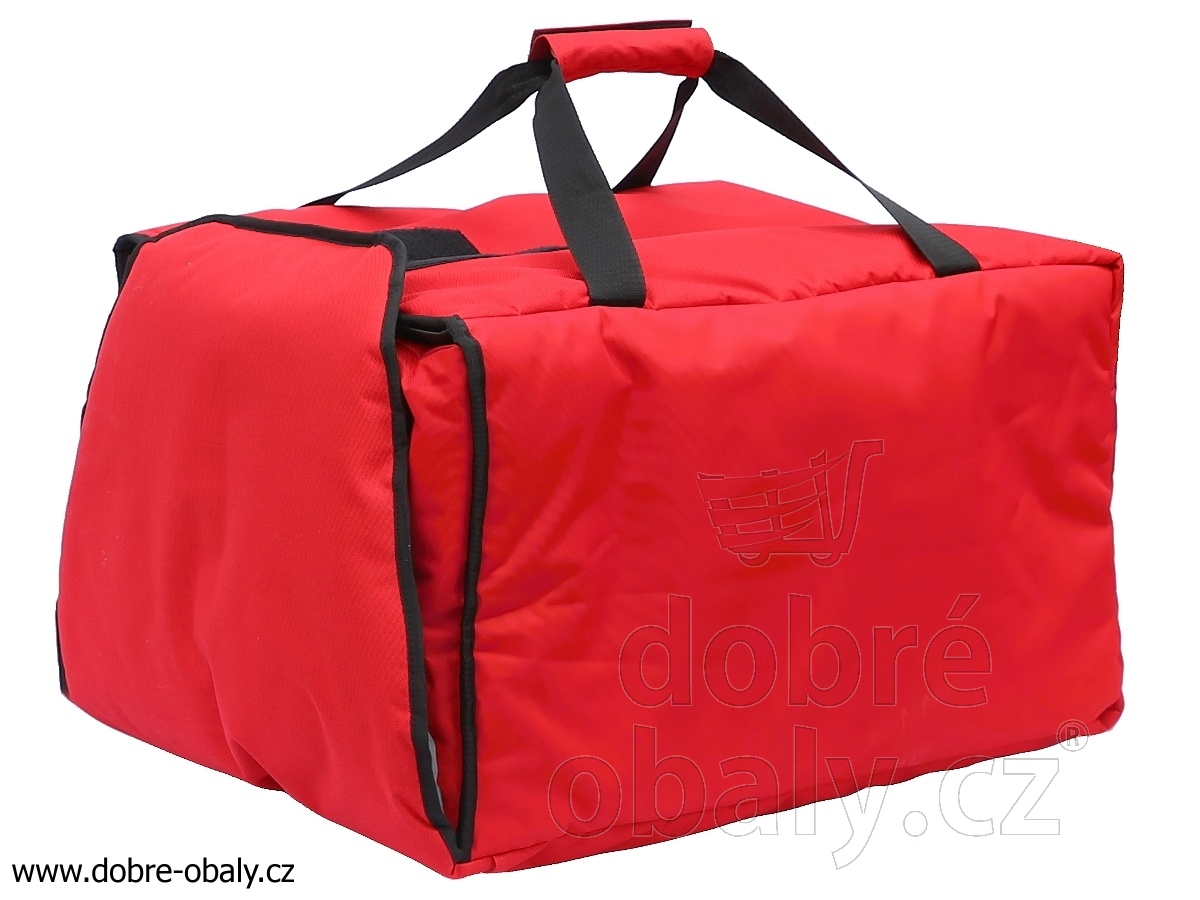Rozvážková termo taška na pizzu 41x55x36cm červená
