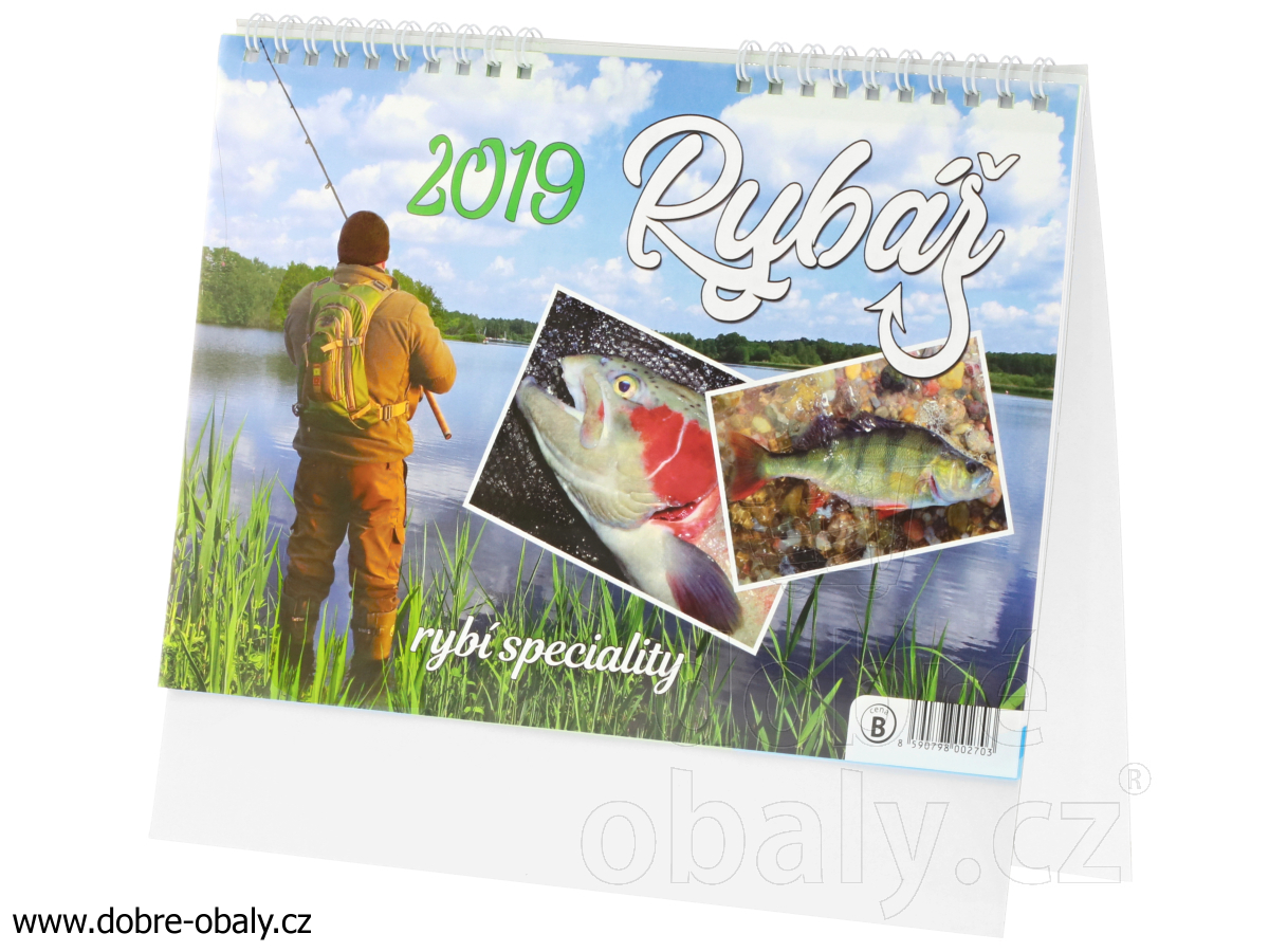 Stolní kalendář 2019 - RYBÁŘ, RYBÍ SPECIALITY