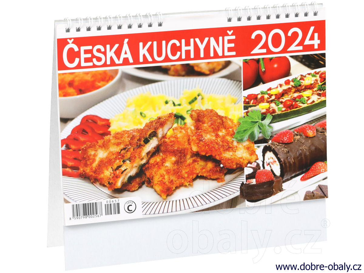 Stolní kalendář 2024 - ČESKÁ KUCHYNĚ