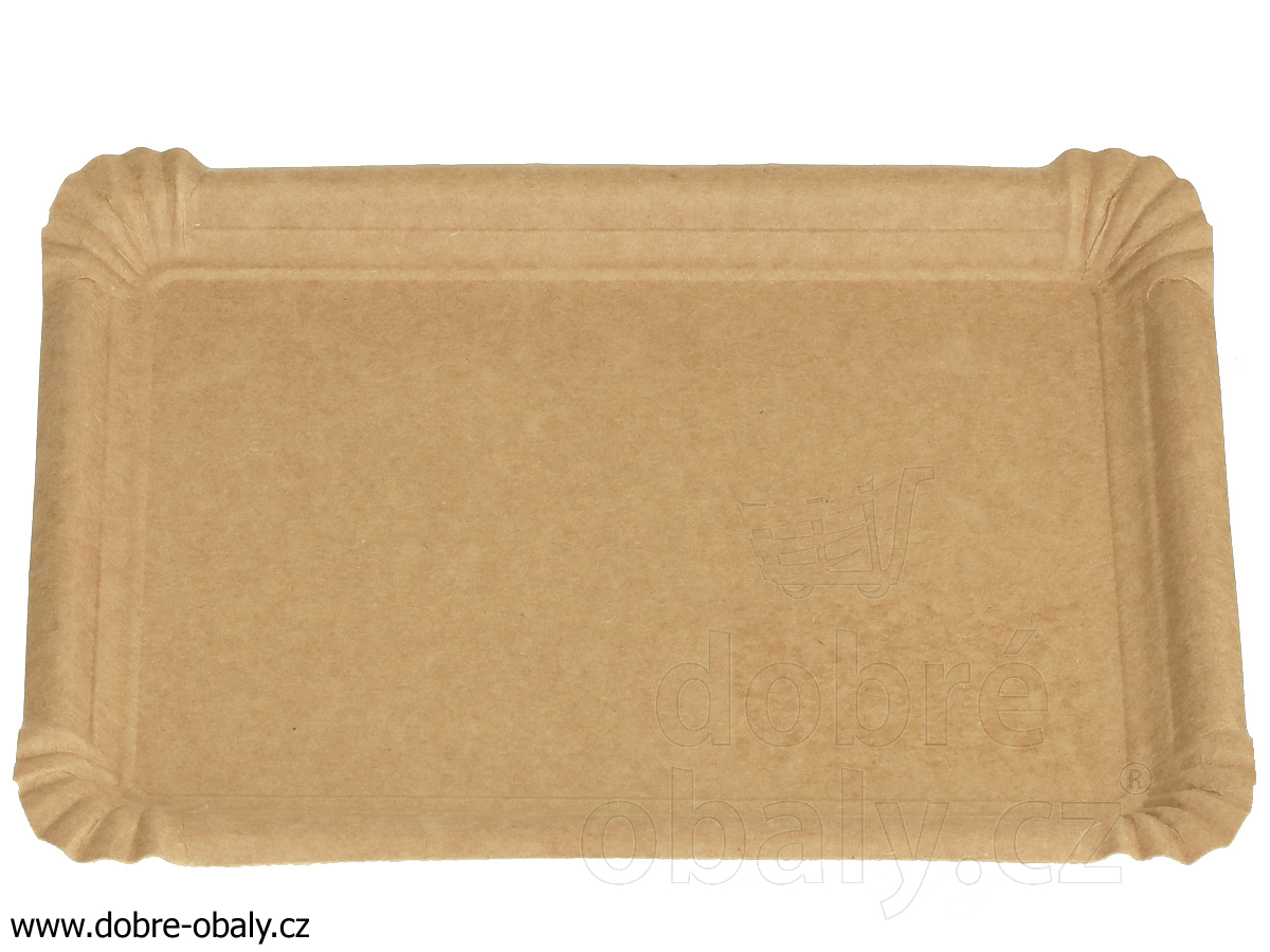 Tácek papírový KRAFT č. 5 - 16 x 23 cm HNĚDÝ