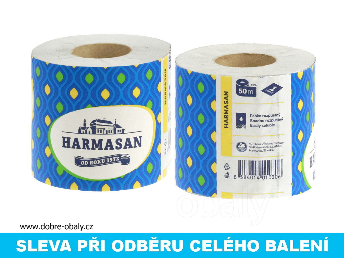 Toaletní papír HARMASAN - 1v., výhodné balení