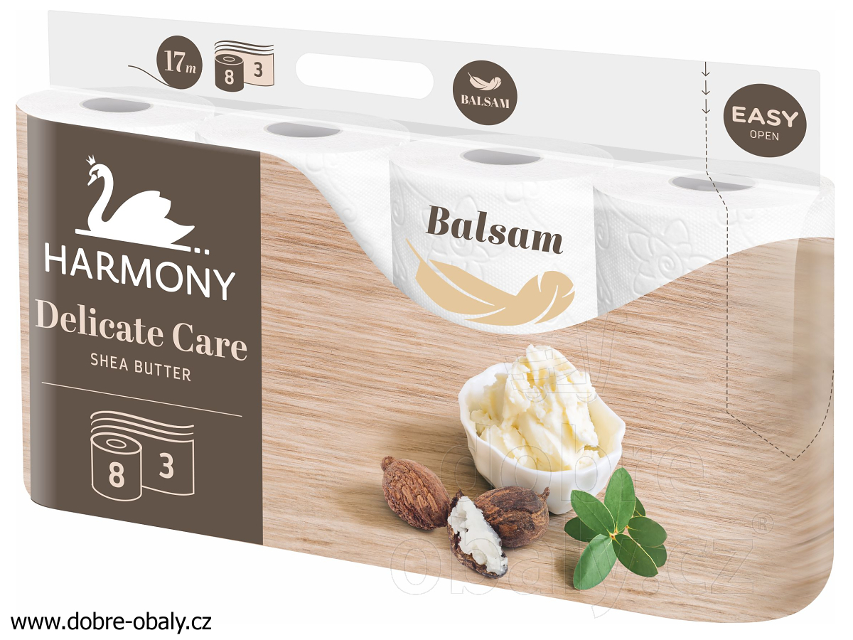Toaletní papír Harmony BALSAM 3 vrstvý parfémovaný, 8 ks