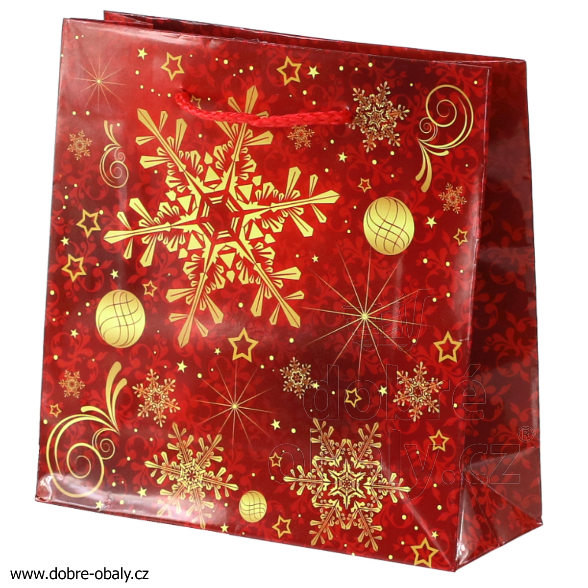 Vánoční dárková taška HM T2 V8c, červená
